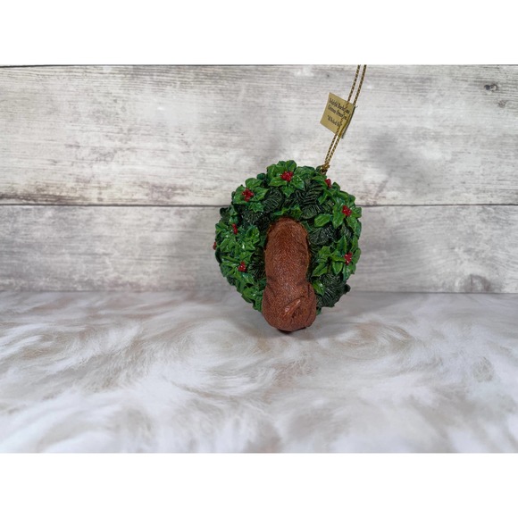 Danbury Mint Delightful Dachshunds All Decked Out Ornament | 1990s Resin Dog - Picture 3 of 4
